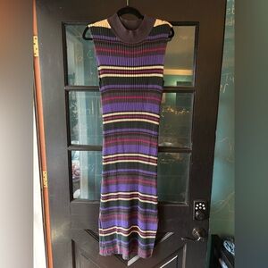 Dolan Knit Striped Midi Dress